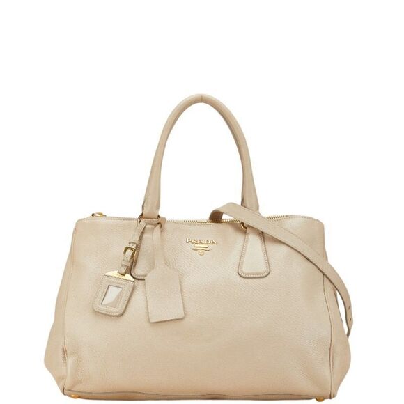 Pre Loved prada Women Beige Handbags - Picture 1 of 8